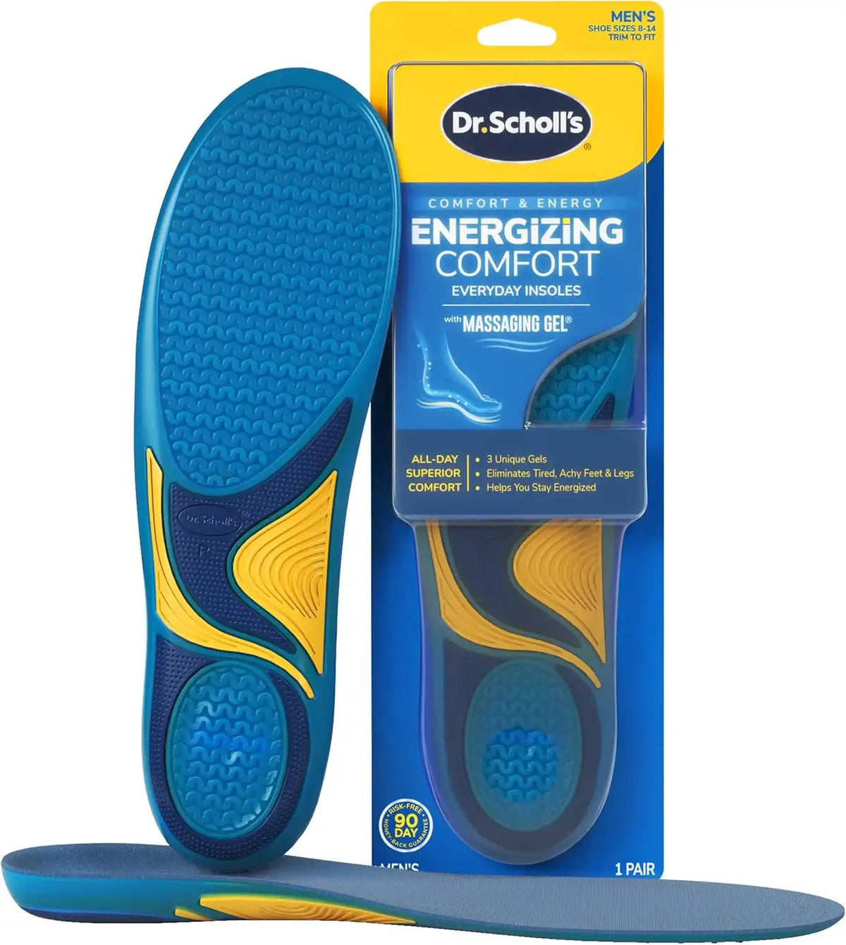 Energizing Comfort with Massaging Gel® Insoles