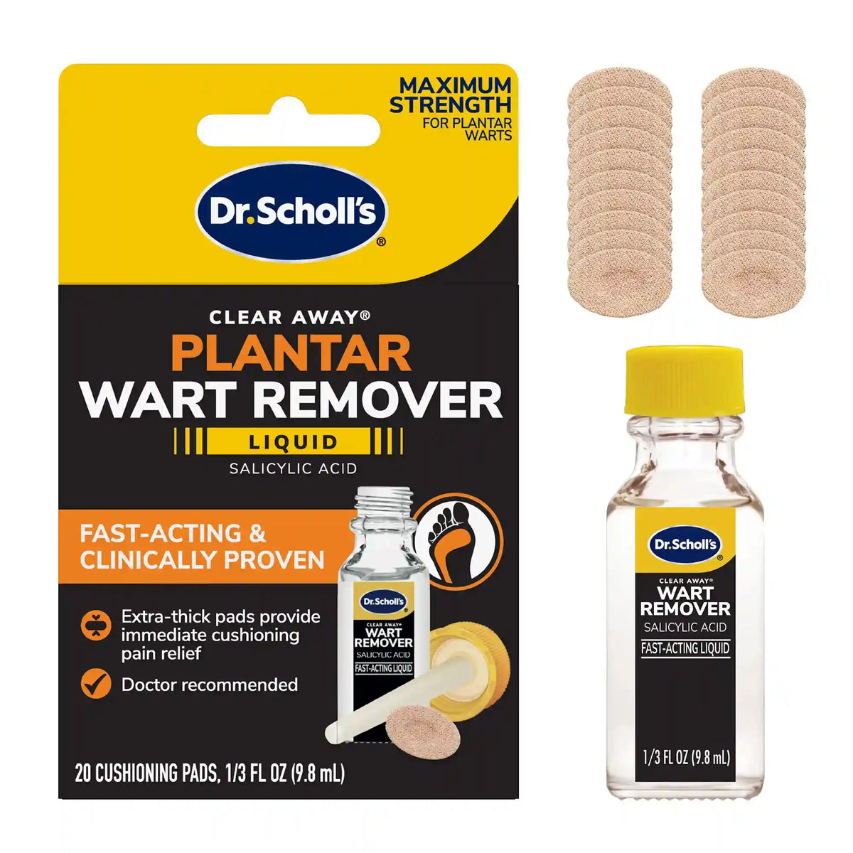 Fast-Acting Liquid Plantar Wart Remover