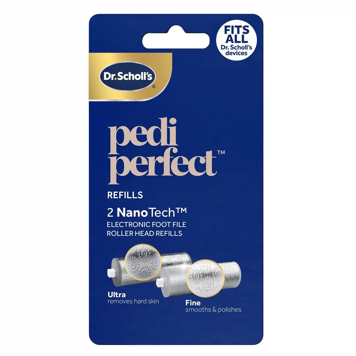 NanoTech Roller Replacement Heads for Pedi Perfect Electronic Foot File