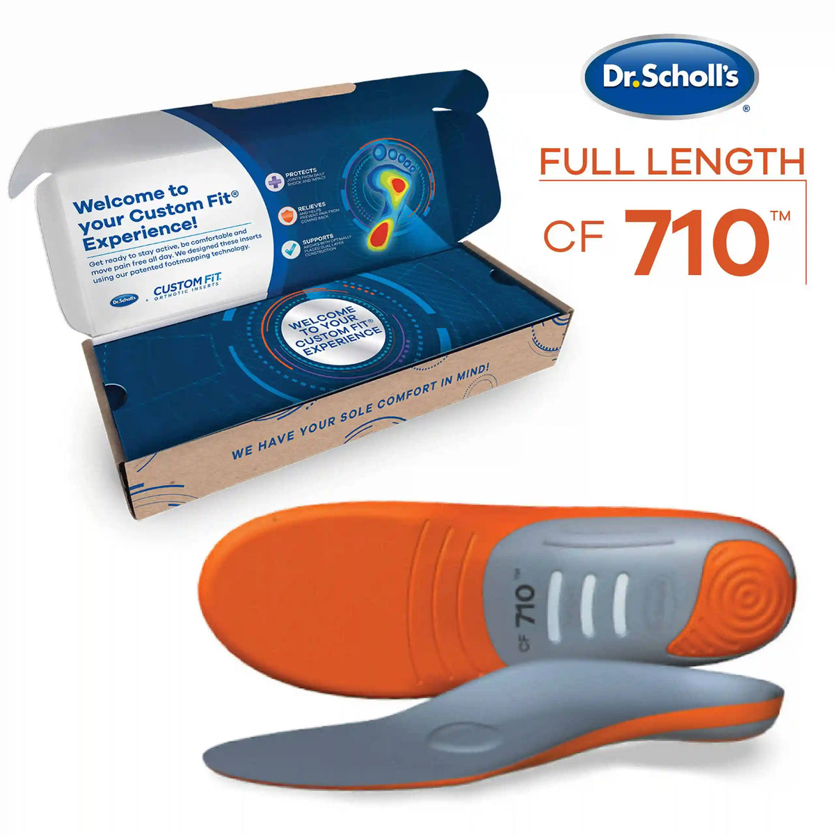 Custom FiT® Comfort Insoles Full Length